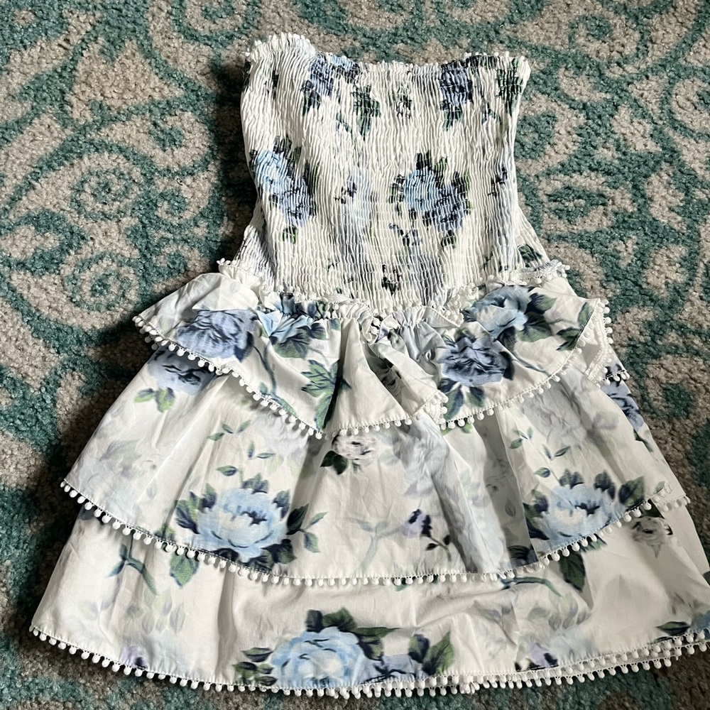 Princess Polly Blue Floral Mini Dress